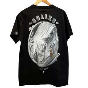 SULLEN Art T-Shirt Designer Inspired Graphic Sexy Lady Black Sz L Streetwear NEW